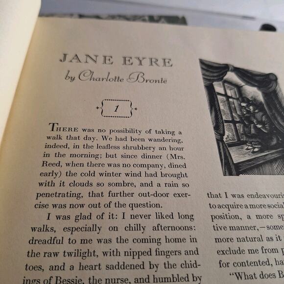 Jane Eyre by Charlotte Bronte+ Wuthering Heights.. Illustrator Fritz Eichenberg - Picture 12 of 16